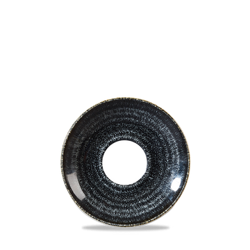 Homespun Charcoal Black Espresso Saucer 11.8cm